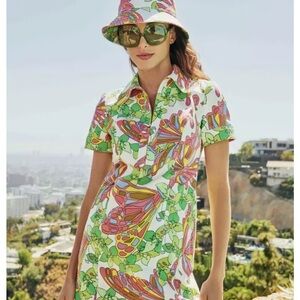 TRINA TURK Women's Retro
Butterfly Charm Zip Front Dress